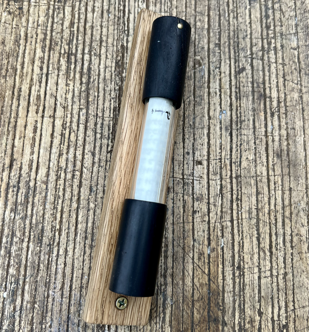 Mezuza in oak and ebony